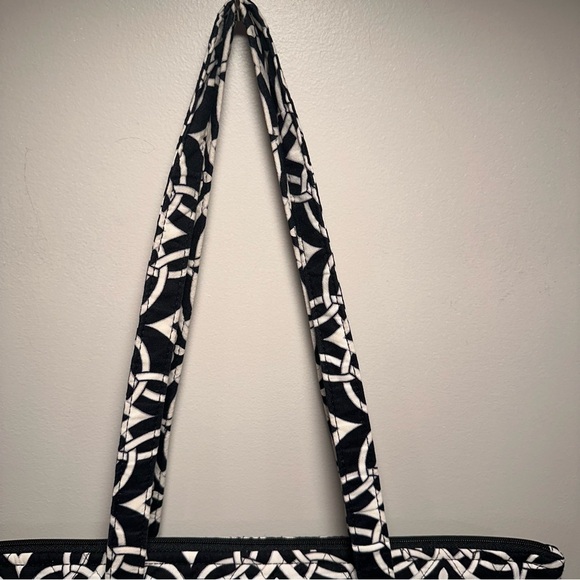 Vera Bradley Set of 3 in Black Patterns. Villager Bag, Accordion Wallet & Zip ID - Picture 5 of 16